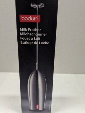 Bodum Schiuma Milk Frother – Handheld, Gray